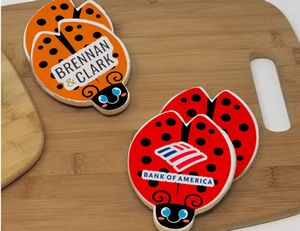 4" Lady Bug Logo Sugar Cookie