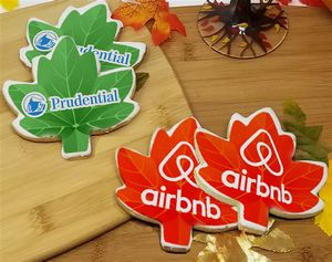 4" Leaf Shaped Logo Sugar Cookie