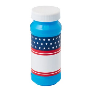 4 Oz. Patriotic Bubbles w/Full Color Digital Label