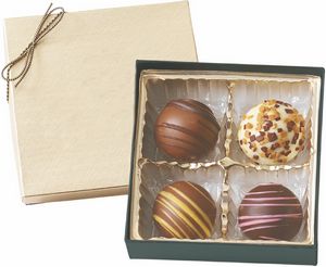 4 Piece Chocolate Truffle Gift Box