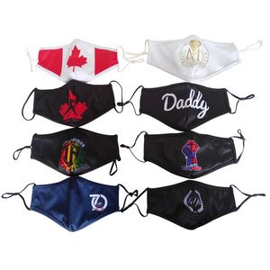 4 Ply Sublimated Reusable Face Mask w/ Carbon Filter