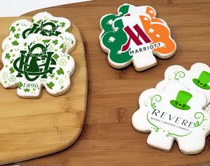 4" Shamrock Logo Sugar Cookie