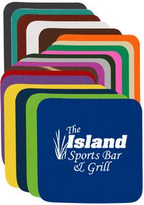 4" Squared Foam Coasters