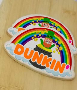 4" St. Patrick's Day Rainbow Logo Sugar Cookie