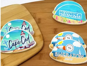 4" Summer Scene Logo Sugar Cookie