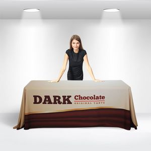 4' Table Cover w/ Open Back in Full Color Overall
