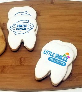 4" Tooth Logo Sugar Cookie