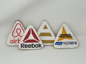 4" Triangle Logo Sugar Cookie