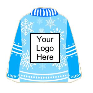 4" Ugly Sweater Logo Sugar Cookie