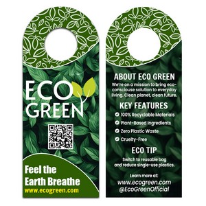 4" x 10" Full Color Bottle Hangers - Free Setup