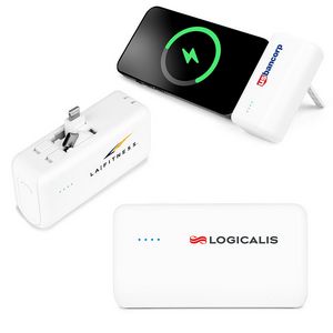 4500mAh Dual Connector Capsule Power Bank w/Stand
