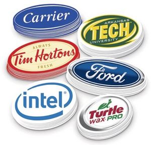 4"x2" Custom Oval Sticker (High Quantity)