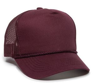 5 Panel Cap w/Mesh Back & Visor Cord