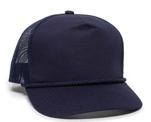 5 Panel Cap w/Mesh Back & Visor Cord