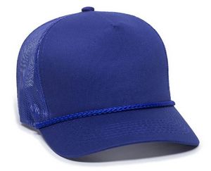 5 Panel Cap w/Mesh Back & Visor Cord