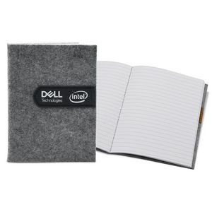 5" x 7" Gray Felt Commuter Stitched Journal