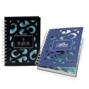 5" x 7" Venetian Curves Spiral Leather Journal