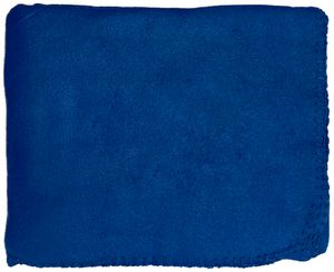 50"X60" Whipstitch Fleece Blanket - Royal Blue
