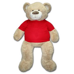 59" Stuffed Beige Bear