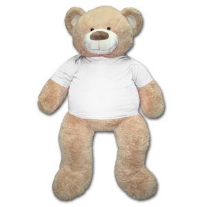 59" Stuffed Beige Bear
