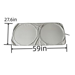 59" x 27.6" Car Windshield Sun Shade-Imprint:Full color 2 location