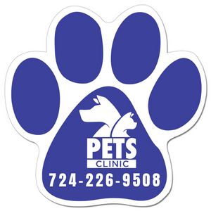 5x5 Paw Shaped Magnets - 20 Mil