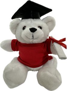 6" Bear With Graduation Cap