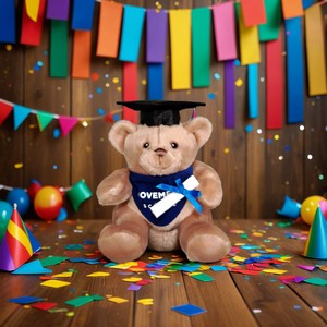 6" Bear With Graduation Cap