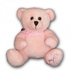 6" Breast Cancer Awareness Bear