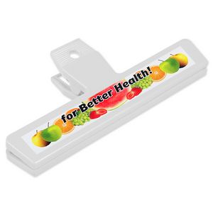 6" Chip Bag Clip With Full Color Imprint