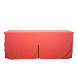 6' Fitted Table Cover with Zipper in Full Color Overall