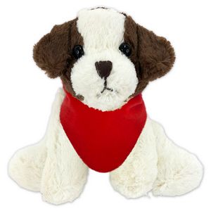 6" Floppy Dogs - White & Brown