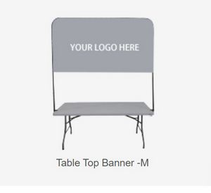 6' Full Color Table Top Banner - Medium