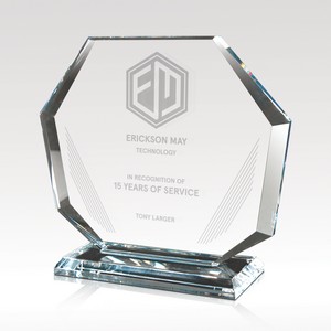 6" Octagon Crystal Awards - Octet
