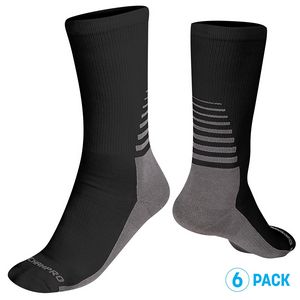 6-Pack Rival Crew Sock - Stock