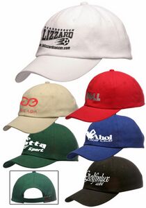 6 Panel Unconstructed Brushed Cotton Caps
