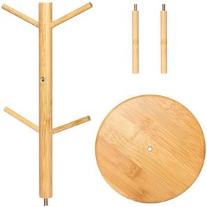 6-Peg Bamboo Mug Rack