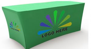6' Premium Full Color Stretch Table Cover