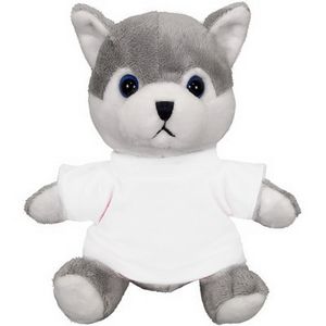 6" Sitting Husky Beanie