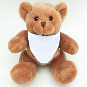 6" Sitting Light Brown Bear Beanie