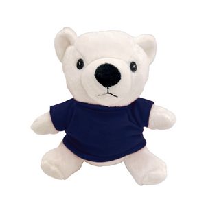 6" Sitting Polar Bear Beanie