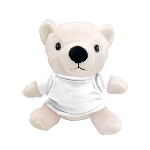 6" Sitting Polar Bear Beanie
