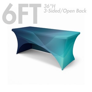 6' Spandex Stretch Table Cover (Counter Height