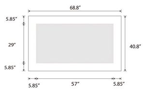 6' Square Stretch Table Topper in Full Color Overall