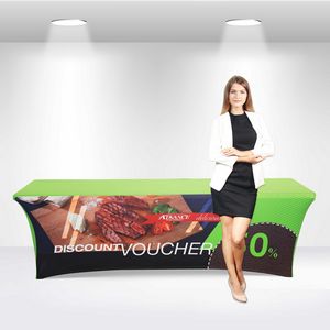 6' Stretch Table Covers in Full Color Overall