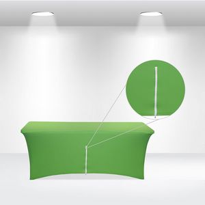 6' Stretch Table Covers with Zipper in Full Color Overall
