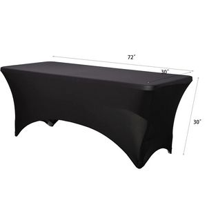 6' Stretch Tablecloth Fits Rectangular Table MOQ 1PCS