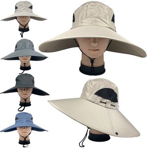 6" Super Large Adjustable Wide Brim Foldable Caps