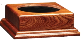 6" Walnut Award Base