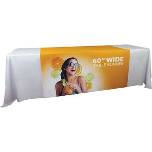 60" Wide 3-Sided Economy Coverage Table Runner